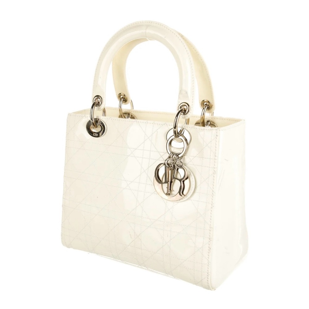 Christian Dior medium patten cannage Lady Dior bad with Strap